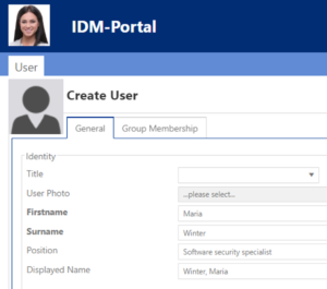 Create new user in compliance with IT